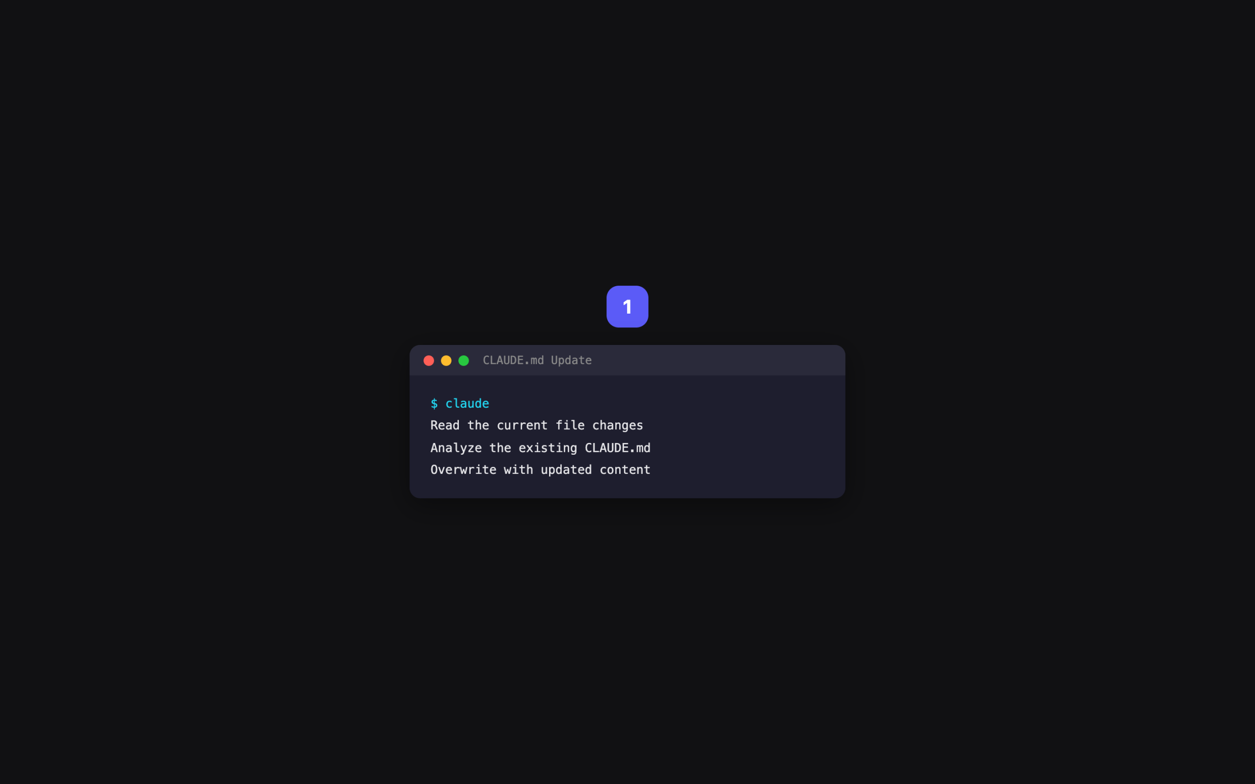 Terminal screen showing CLAUDE.md auto-update prompt