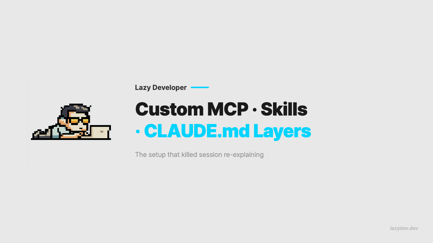 Custom MCP, Skills & CLAUDE.md Layers for Claude Code